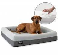 Buddy Beds orthopedisch hondenkussen grijs met opstaande randen