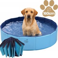 Dogs&Co hondenzwembad 160x30 cm blauw voor honden en kinderen