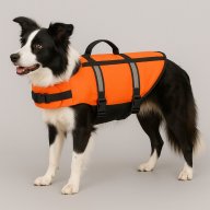 Flamingo Marinus zwemvest hond fluo oranje maat L met handgreep