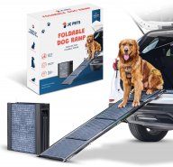 JC Pets hondenloopplank voor auto aluminium opvouwbaar antislip